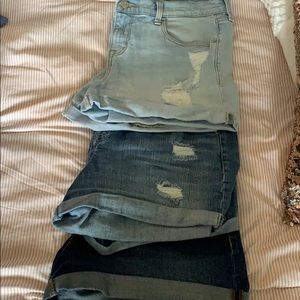 3 pairs of boyfriend jean shorts from old navy